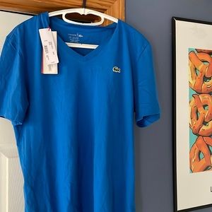 Lacoste medium blue tee shirt